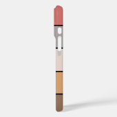 Kaffeemaschine Grau Dusty Rose auf Aquarellpapier Case-Mate iPhone Hülle (Rückseite / Links)