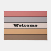 Kaffeemaschine Grau Dusty Rose auf Aquarellpapier Fußmatte (Vorderseite)