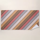 Kaffeemaschine Grau Dusty Rose auf Aquarellpapier Strandtuch (Vorderseite)