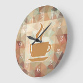 Kaffeemaschine Große Wanduhr (Winkel)