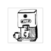 Kaffeemaschine Gummistempel (Prägung)