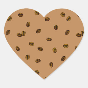 Kaffeemaschine Herz-Aufkleber