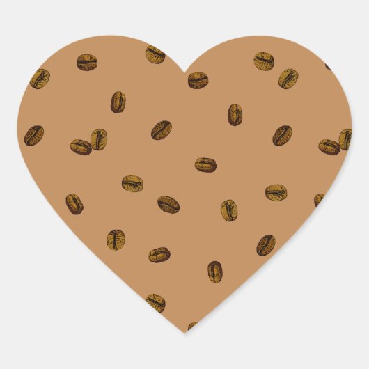 Kaffeemaschine Herz-Aufkleber (Vorderseite)