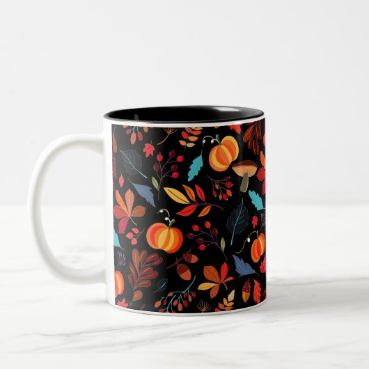 Kaffeemaschine im Herbst - Tasse wählen (Links)