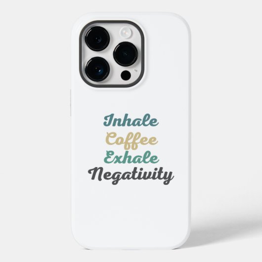 Kaffeemaschine Inhalieren Negativity Phone Case (Rückseite)