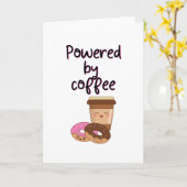 Kaffeemaschine Karte (Gelbe Blume)