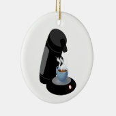 Kaffeemaschine Keramik Ornament (Rechts)