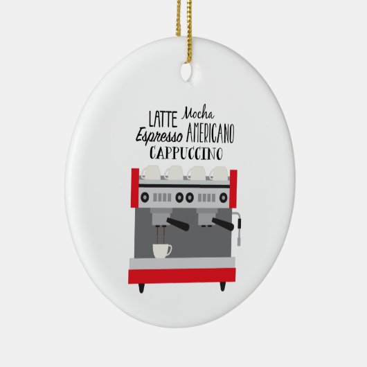 Kaffeemaschine Keramik Ornament (Rechts)