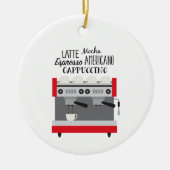 Kaffeemaschine Keramik Ornament (Vorne)