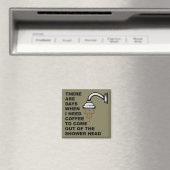 Kaffeemaschine Kopf Funny Kühlschrankmagnet (In Situ (Geschirrspüler))