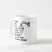 Kaffeemaschine Kopf Funny Mug oder Reisemugge Kaffeetasse (Vorderseite Links)