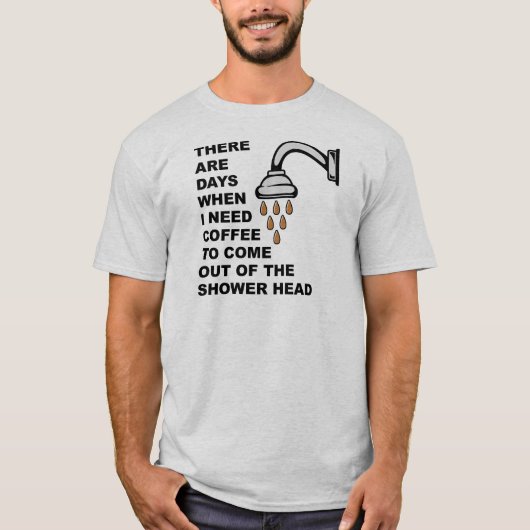 Kaffeemaschine Kopf Funny T - Shirt (Vorderseite)