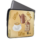 Kaffeemaschine Laptopschutzhülle (Vorne Rechts)