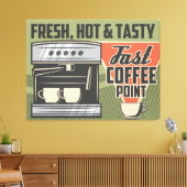 Kaffeemaschine Leinwanddruck (Insitu (Wohnzimmer))