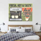 Kaffeemaschine Leinwanddruck (Insitu (Schlafzimmer))