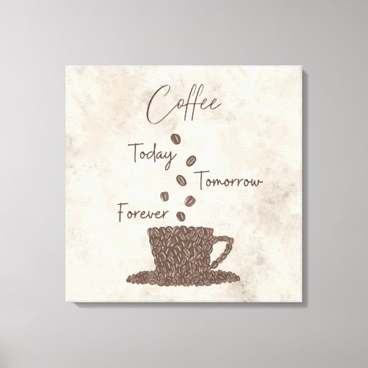 Kaffeemaschine Leinwanddruck (Vorderseite)