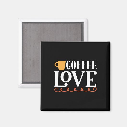 Kaffeemaschine Liebe Magnet (Vorderseite/Rückseite)