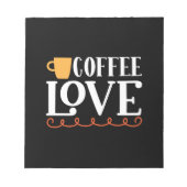 Kaffeemaschine Liebe Notizblock (Vorderseite)