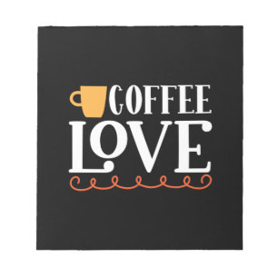 Kaffeemaschine Liebe Notizblock