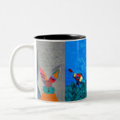 Kaffeemaschine mit beliebtem CreativeDrew-Kunstwer Zweifarbige Tasse (Links)