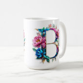 Kaffeemaschine mit Blumenbezug B. Tasse (VorderseiteRechts)