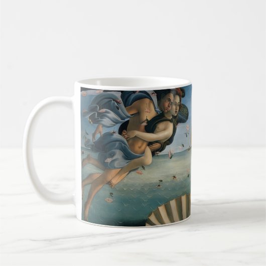 Kaffeemaschine mit Botticellis-Venus-Tasse Kaffeetasse (Links)