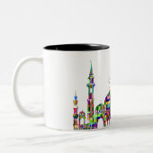 Kaffeemaschine mit farbenprächtiger Prisma-Moschee Zweifarbige Tasse (Links)