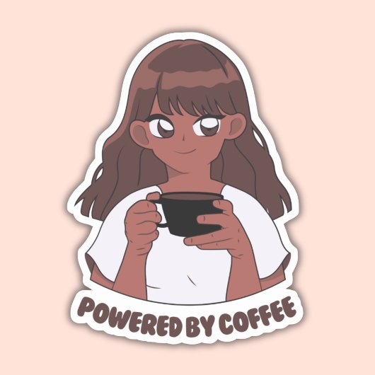 Kaffeemaschine, mit Kaffee gespeist Aufkleber