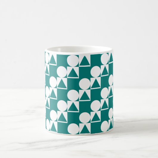 Kaffeemaschine mit Kreislauf-, Dreieck- und Quadra Kaffeetasse (Mittel)