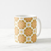 Kaffeemaschine mit ockerfarbenem Design Tasse (VorderseiteRechts)