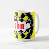 Kaffeemaschine mit personalisiertem Namen Tasse (VorderseiteRechts)