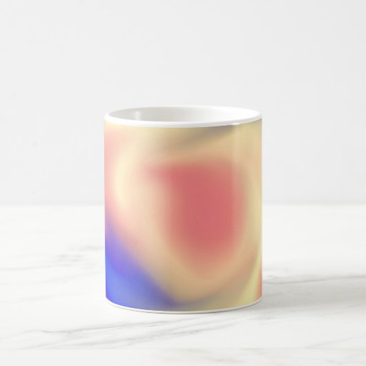 Kaffeemaschine mit Pfirsich, Gelb und Blau-Schmuck Kaffeetasse (Mittel)