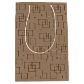 Kaffeemaschine Muster Mittlere Geschenktüte (Vorderseite)