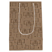 Kaffeemaschine Muster Mittlere Geschenktüte (Rückseite)