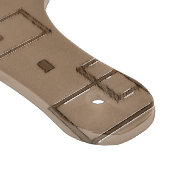 Kaffeemaschine Muster Schneidebrett (Ecke)