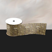 Kaffeemaschine-Muster und Word Art Ribbon Satinband