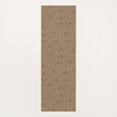 Kaffeemaschine Muster Yogamatte (Rückseite)