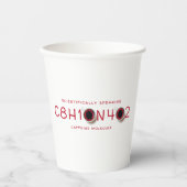 Kaffeemaschine Pappbecher (Vorderseite)