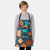 Kaffeemaschine Personalisiertes Muster Schürze (Getragen)