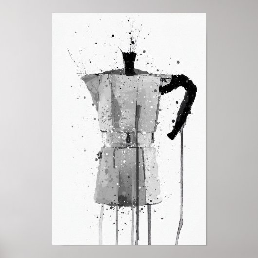 Kaffeemaschine Poster (Vorne)