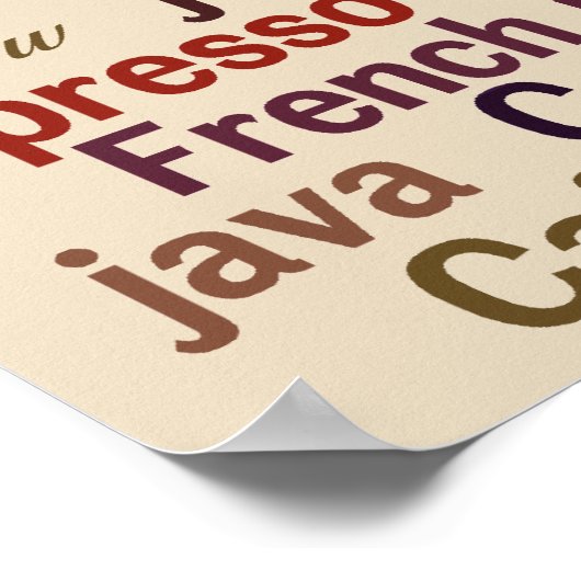 Kaffeemaschine Poster (Ecke)