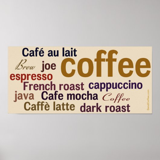 Kaffeemaschine Poster (Vorne)