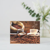 Kaffeemaschine Postkarte (Stehend Vorderseite)