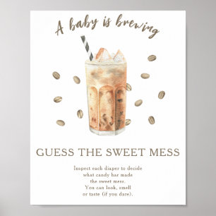 Kaffeemaschine Raten Sie das süße Chaos Poster