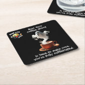 Kaffeemaschine Rechteckiger Pappuntersetzer (angewinkelt)