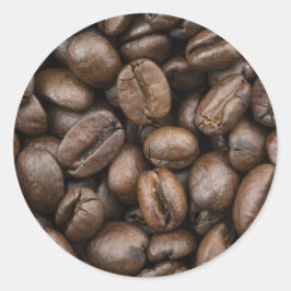 Kaffeemaschine Runder Aufkleber