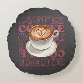 Kaffeemaschine Rundes Kissen