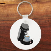 Kaffeemaschine Schlüsselanhänger (Vorderseite)