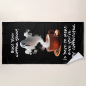 Kaffeemaschine Strandtuch (Vorderseite)