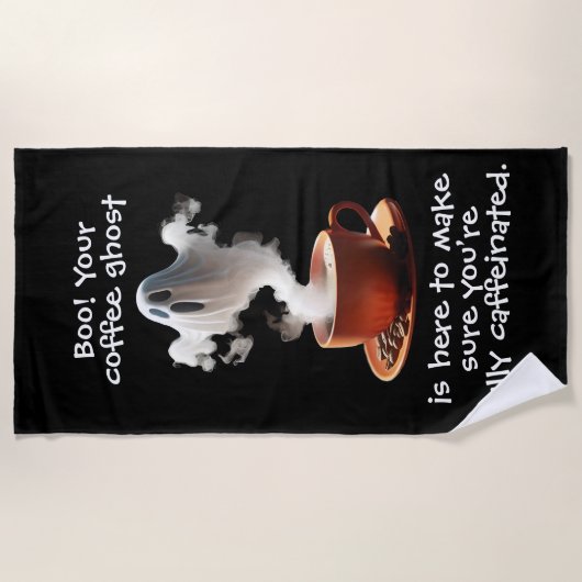 Kaffeemaschine Strandtuch (Vorderseite)